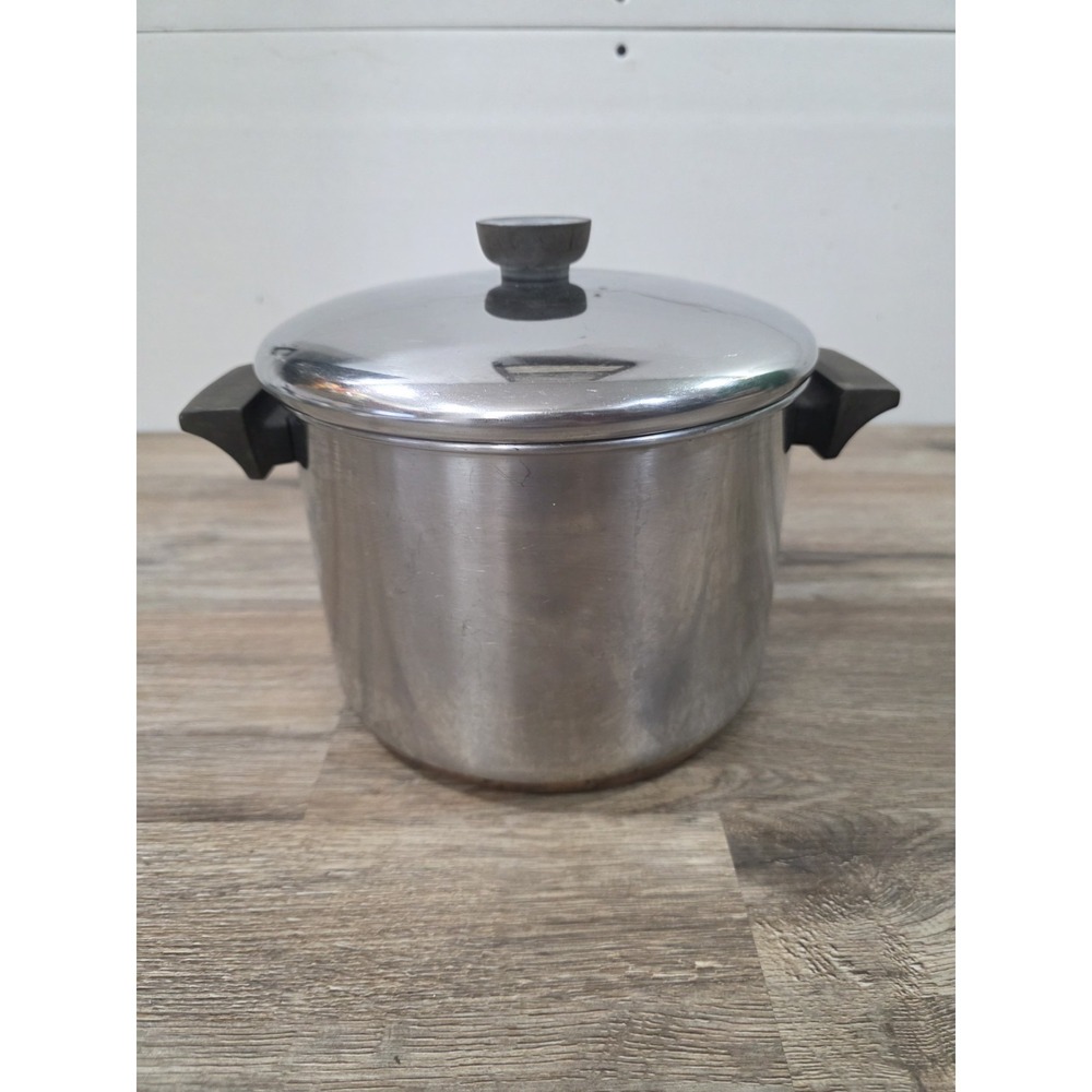 Revere Ware 1801  5 Qt Stock Pot W/ LID*  Copper Bottom Vintage